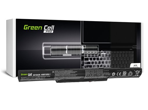 Green Cell PRO Battery AS16A5K for Acer Aspire E15 E5-553 E5-553G E5-575 E5-575G F15 F5-573 F5-573G / 14,6V 2600mAh