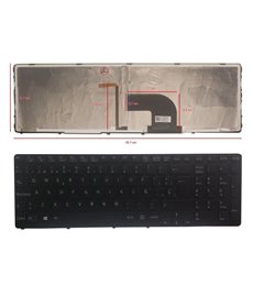 TECLADO NEGRO RETROILUMINADO PARA SONY SVE15 Y SVE17 SERIES