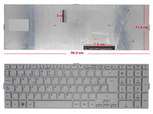 TECLADO PARA PORTÁTIL ACER ASPIRE 5943 5943G 5950G 8943 8943G 8950G KBI170A194