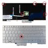 TECLADO PARA PORTATIL HP 2760P PLATEADO CON POINT STICK