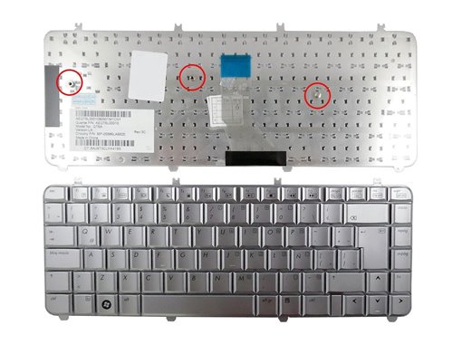 TECLADO PARA PORTATIL HP PAVILION DV5 PLATEADO 