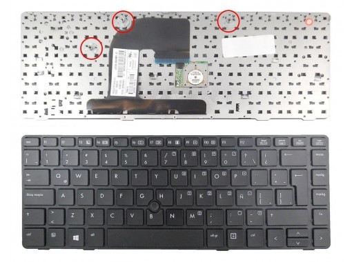 TECLADO PARA PORTÁTIL HP ELITEBOOK 8460P﻿ 8460W SERIES 9Z.N6RSV.20E 9Z.N6RUV.00S 701975-071