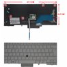 TECLADO PARA PORTÁTIL HP ELITEBOOK 2740P 649756-071 V108630AK1 PLATA