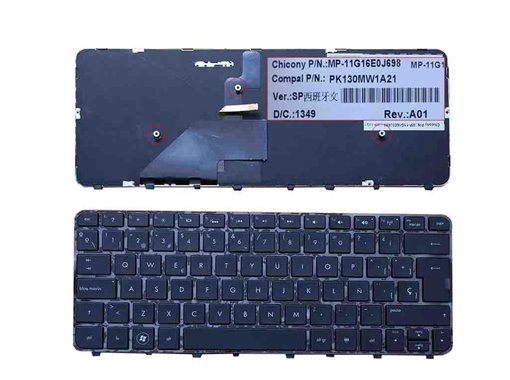 TECLADO PARA PORTÁTIL HP FOLIO 13 13-1000 13-2000 MP-11G16LAJ698 PK130MVV1A1G