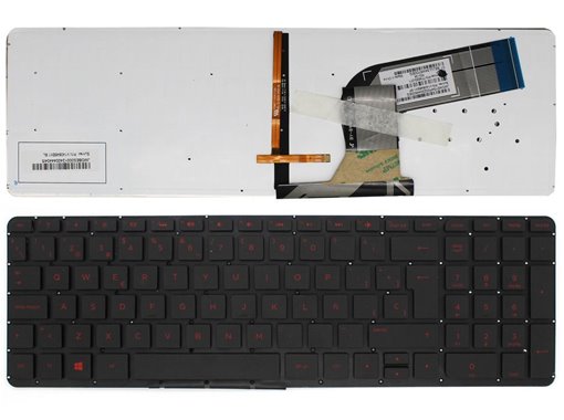 TECLADO PARA PORTÁTIL HP PAVILION 15-P000 15-P010NS 15-P020 V140646EK1 TECLAS EN ROJO