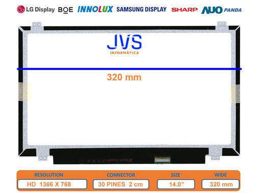 LTN140AT30-W01 14.0 Matte