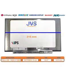 LQ140M1JW31 14.0 Dalle Écran Slim FullHD Luminosité [Nueva]