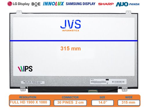 Pantalla B140HAN04.2 HW2A Mate 14.0 pulgadas [Nueva]