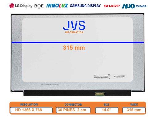 NT140WHM-N43 V8.0 Dalle Écran de luminosité de 14,0 pouces [Nueva]