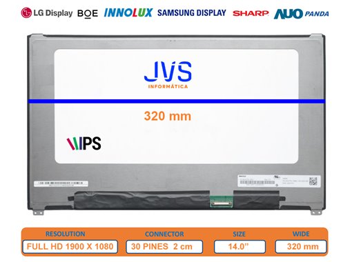 Bildschirm N140HCE-G52 entspiegelt 14.0 zoll [Neu]