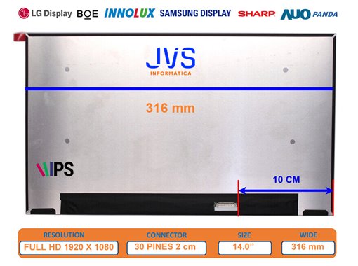 Bildschirm NV140FHM-N4F entspiegelt 14.0 zoll [Neu]