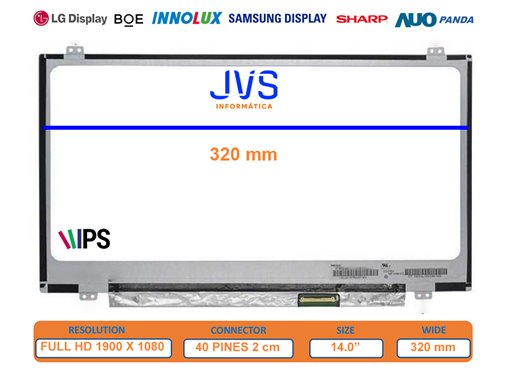 Pantalla B140HAN02.2 HW0A Mate 14.0 pulgadas [Nueva]