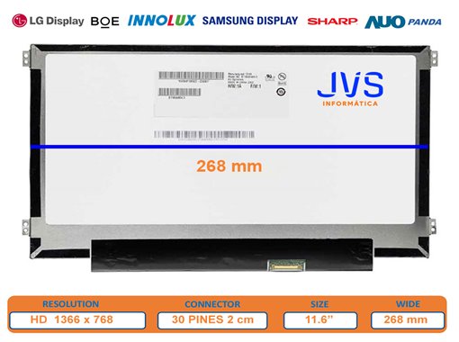 Dalle Écran N116BGE-EB2 REV.C1 Luminosité 11,6 pouces [Nueva]