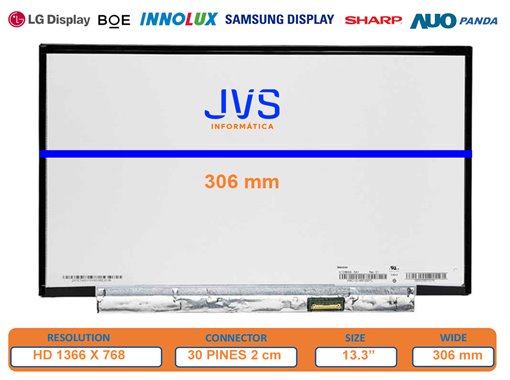 Dalle Écran N133 BG G-EA1 REV.C1 Luminosité 13,3 pouces [Nueva]