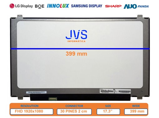 Pantalla LP173WF4(SP)(F1) Mate 17.3 pulgadas [Nueva]