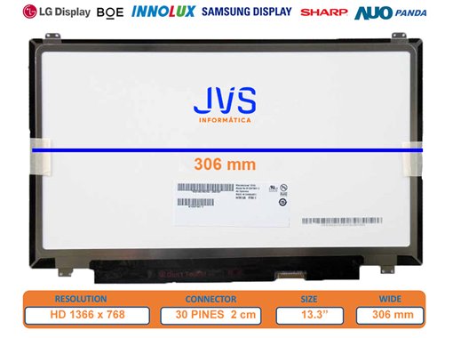 Dalle Écran B133XTN01.2 Luminosité 13,3 pouces [Nueva]