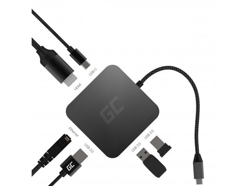 HUB USB-C HDMI - 7 Ports für MacBook Pro, Dell XPS, Lenovo X1 Carbon und andere